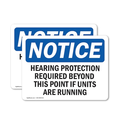 Signmission 12 in Height, 18 in Width, Vinyl Decal, Rectangle OS-2PACK-NS-D-1218-L-13380